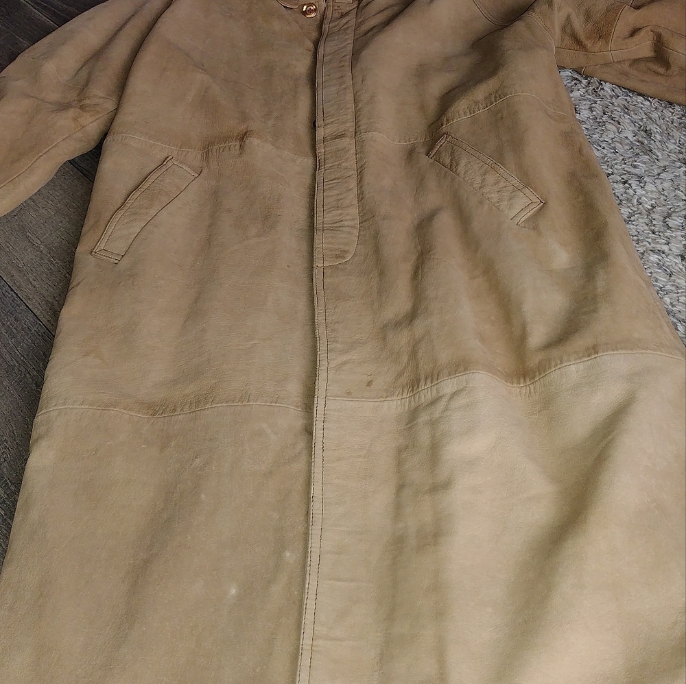 LEATHER TRENCH COAT - VINTAGE